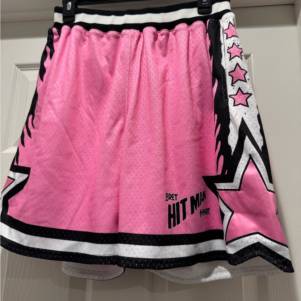 Bret Hart Pink Star Men's Mini Shorts